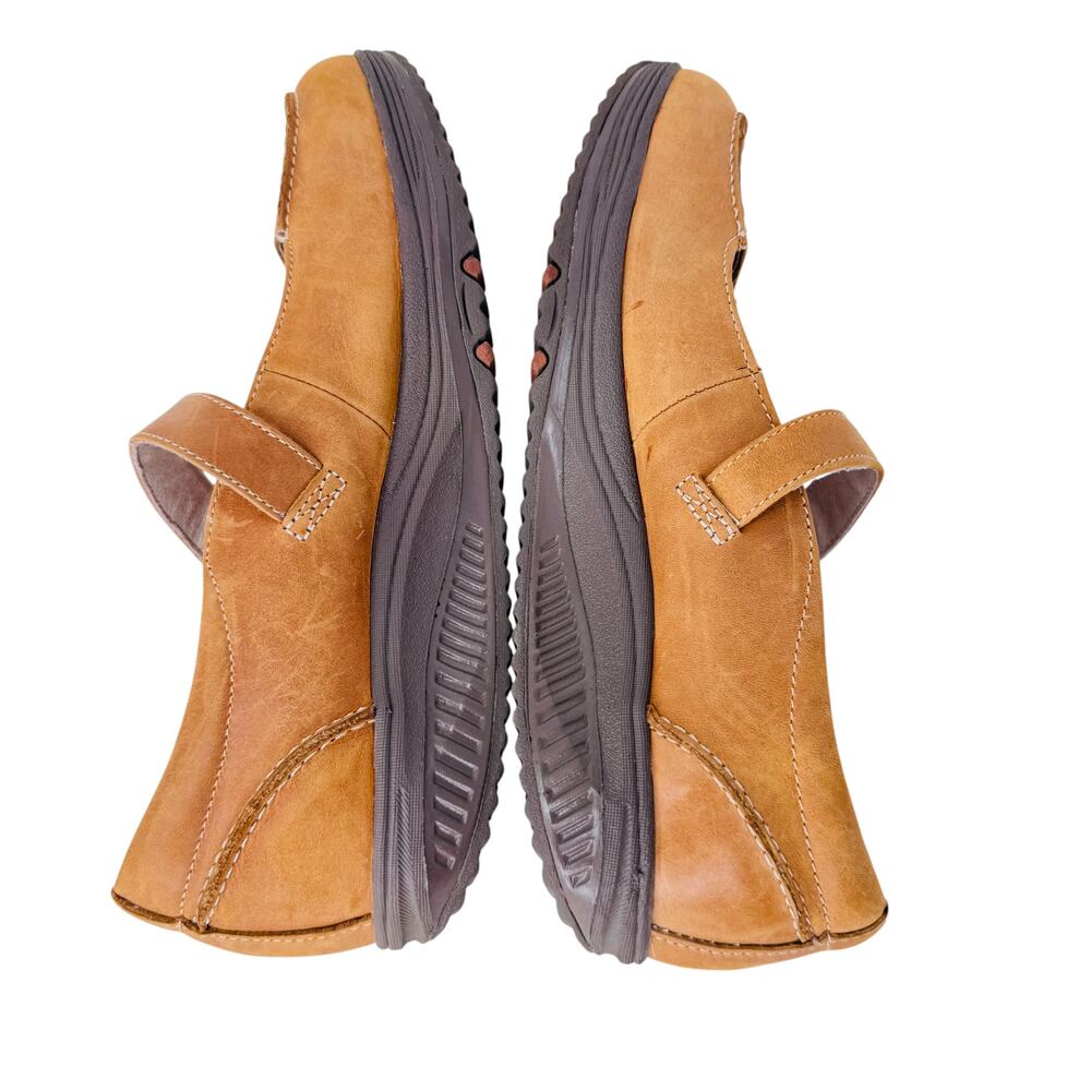 Skechers Shape ups Mary Janes Shoes Womens US 7.5 Brown Leather Wedge SN24883 - Picture 8 of 11